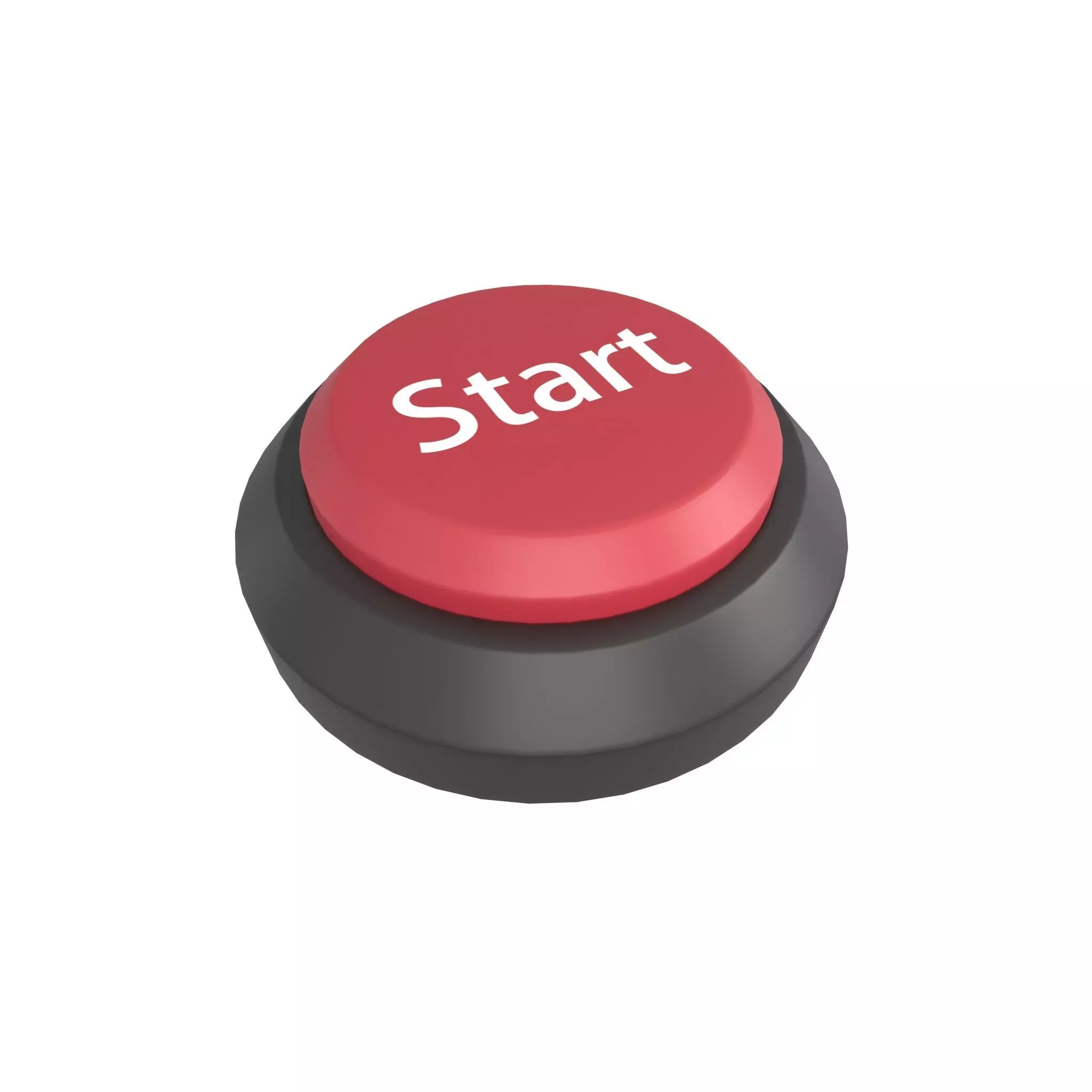 Start Button V1 004 Low-poly 3D model_0