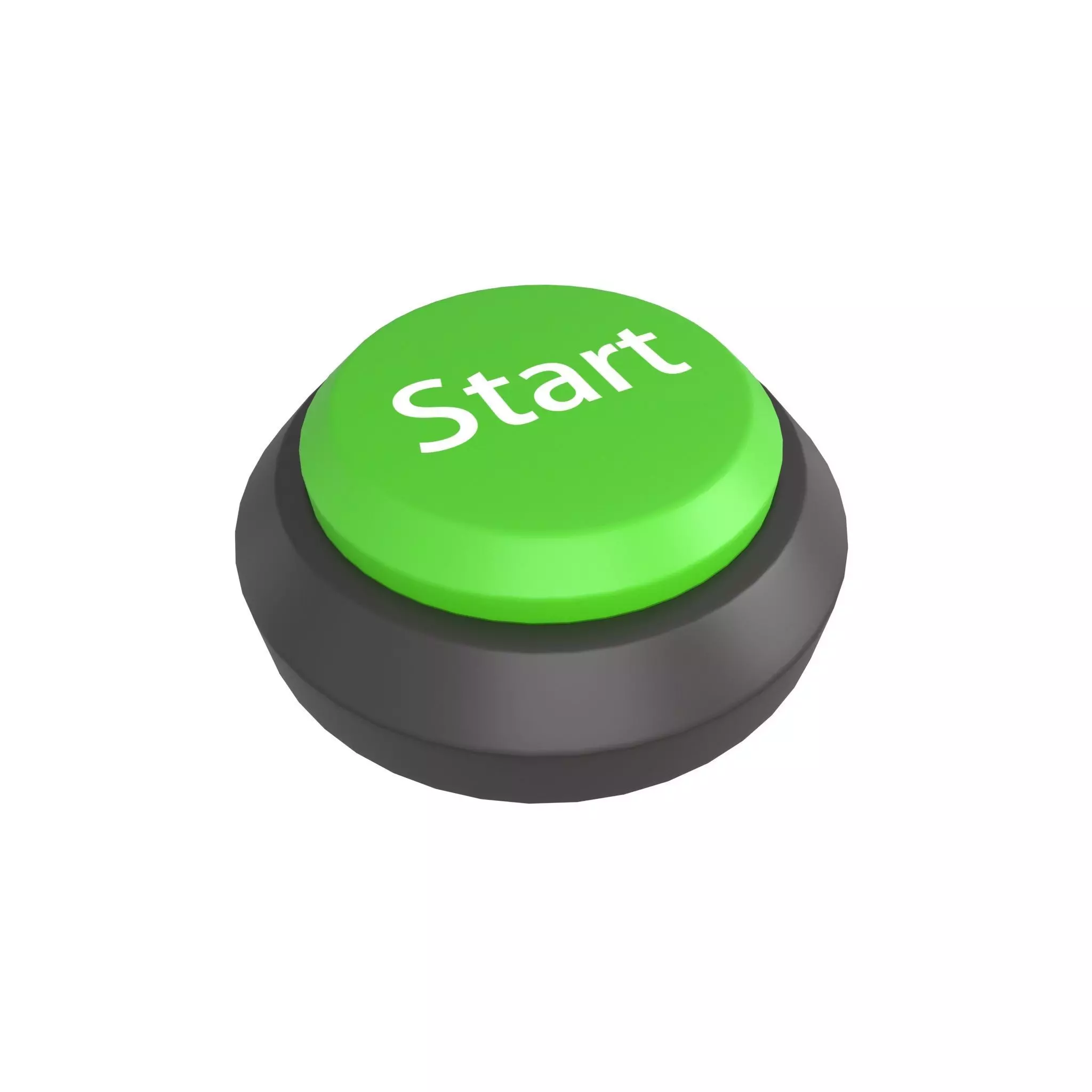 Start Button V1 005 Low-poly 3D model_0