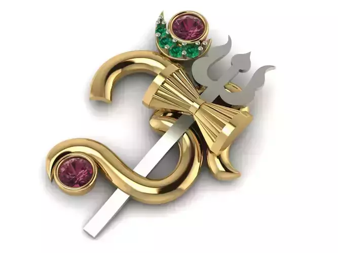 Om Pendent loud Shiva