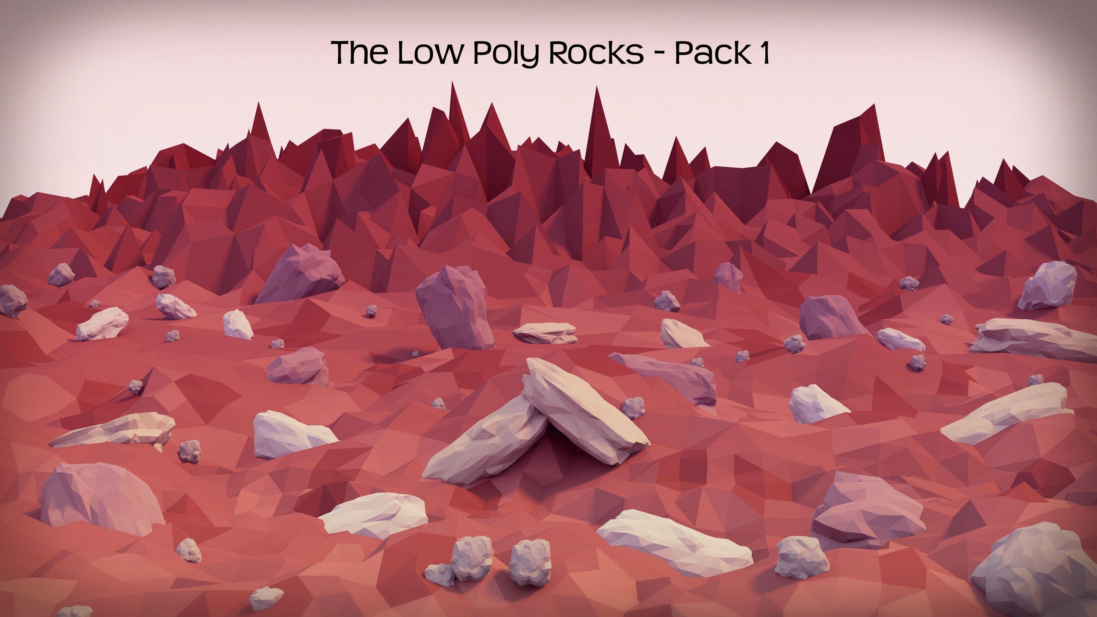 The Low Poly Rocks - Pack 1 Free 3D print model_1