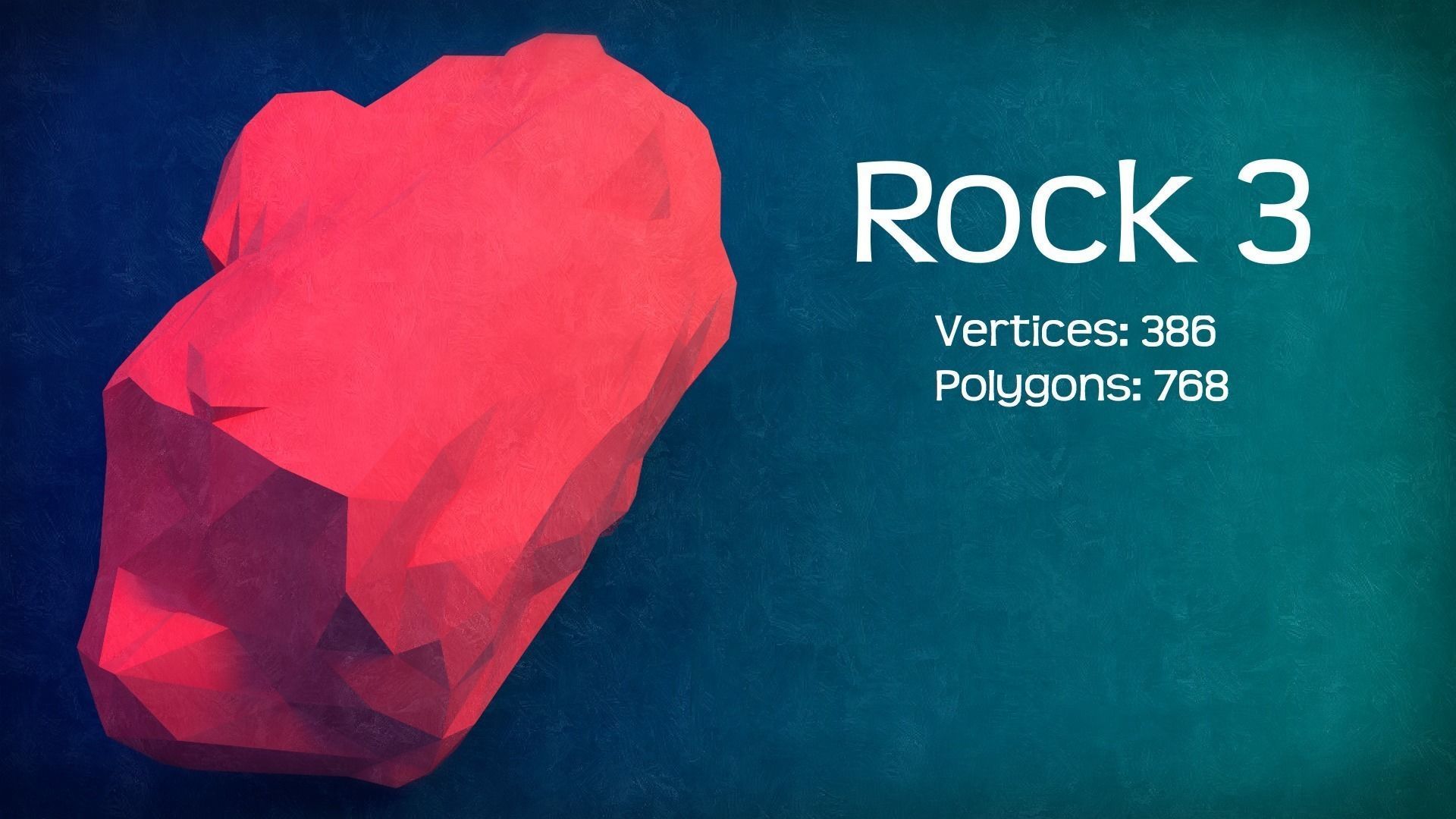 The Low Poly Rocks - Pack 1 Free 3D print model_7