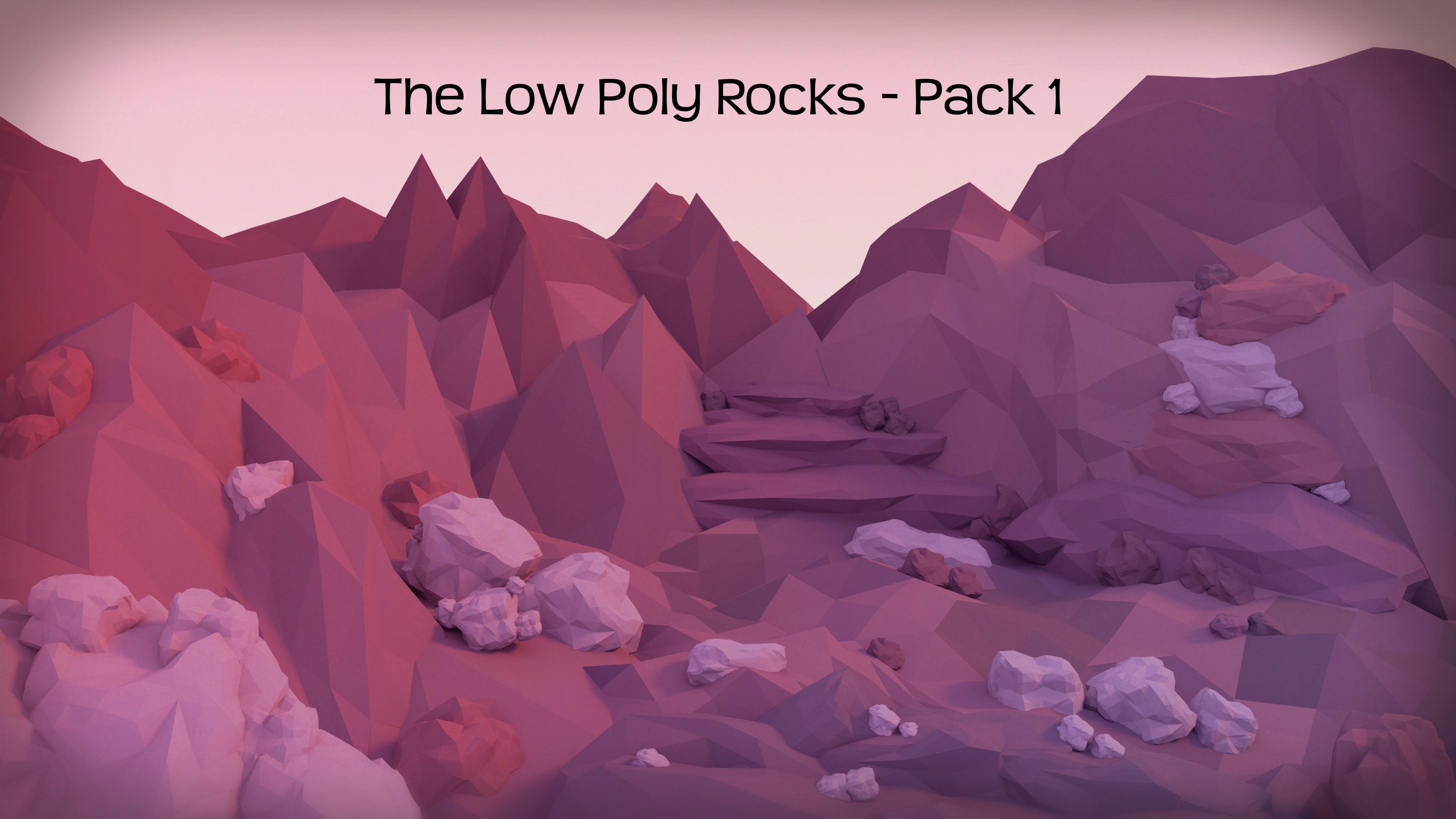 The Low Poly Rocks - Pack 1 Free 3D print model_2