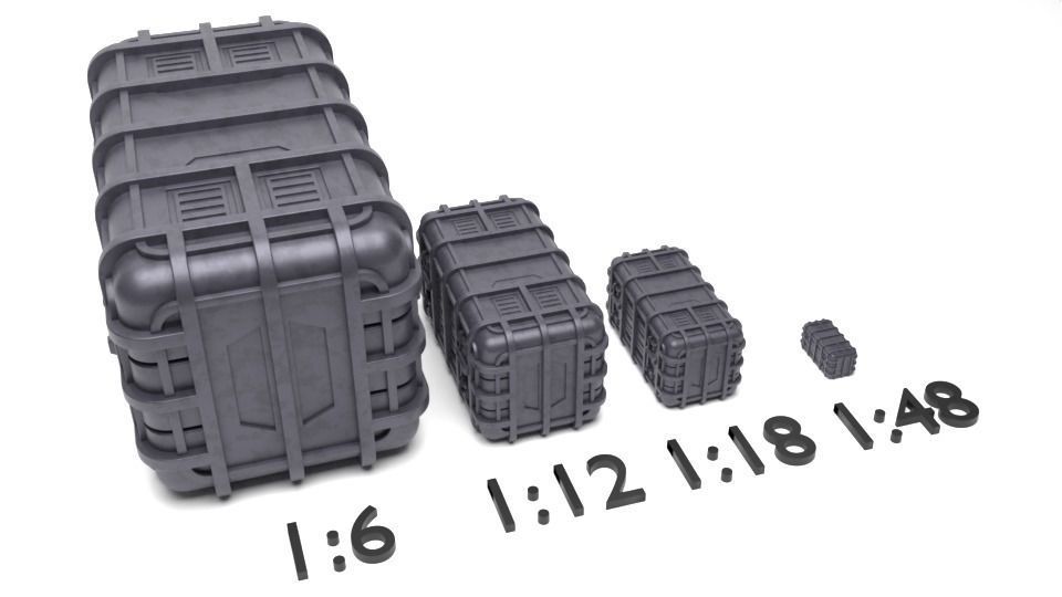 Star Wars Gray Crate 1-18 scale Kenner Hasbro  Free 3D print model_8