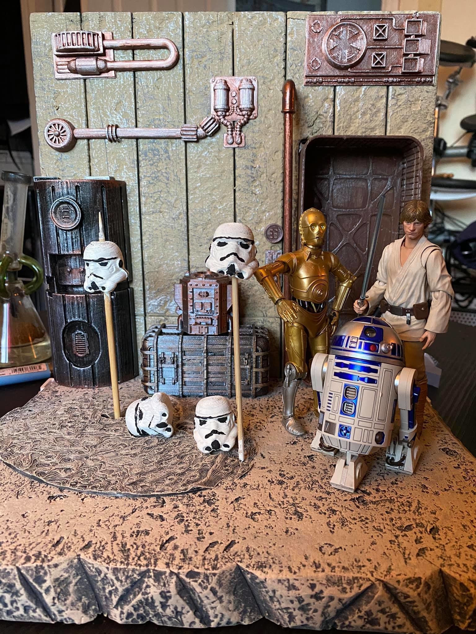 Star Wars Gray Crate 1-18 scale Kenner Hasbro  Free 3D print model_28