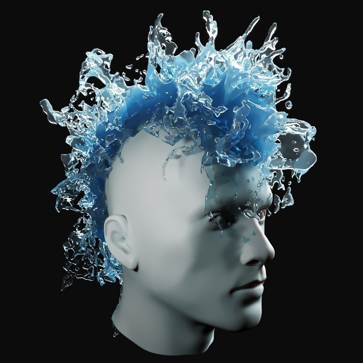 Punk Splash Icon Punk Splash 5 3D model | CGTrader