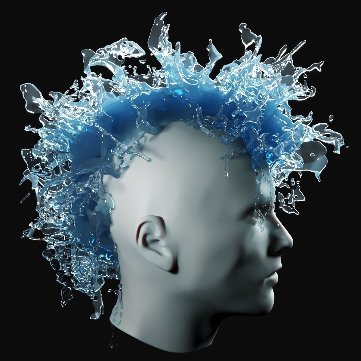 Punk Splash Icon Punk Splash 5 3D model | CGTrader