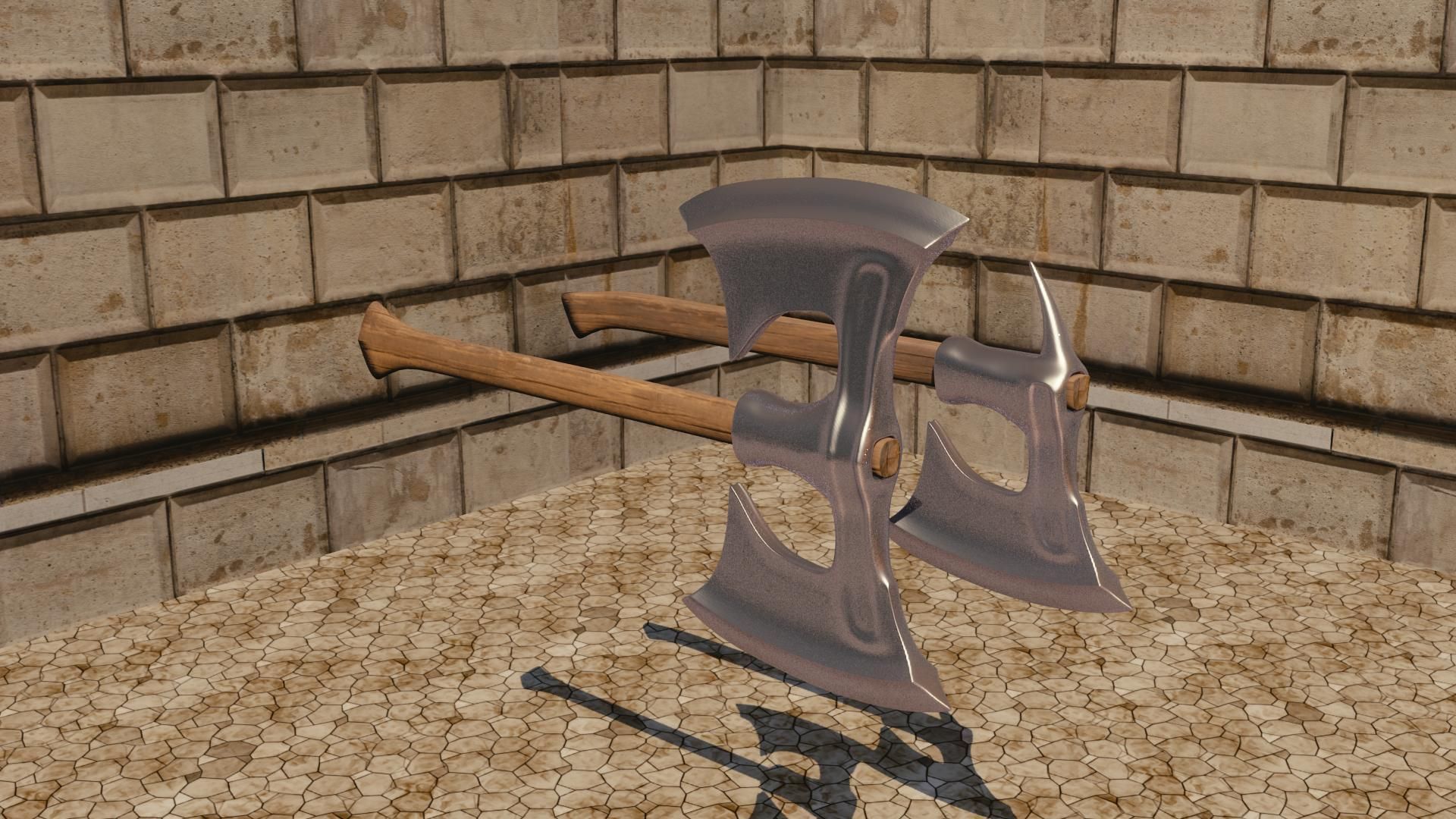 Heavy Axes 3D model_6