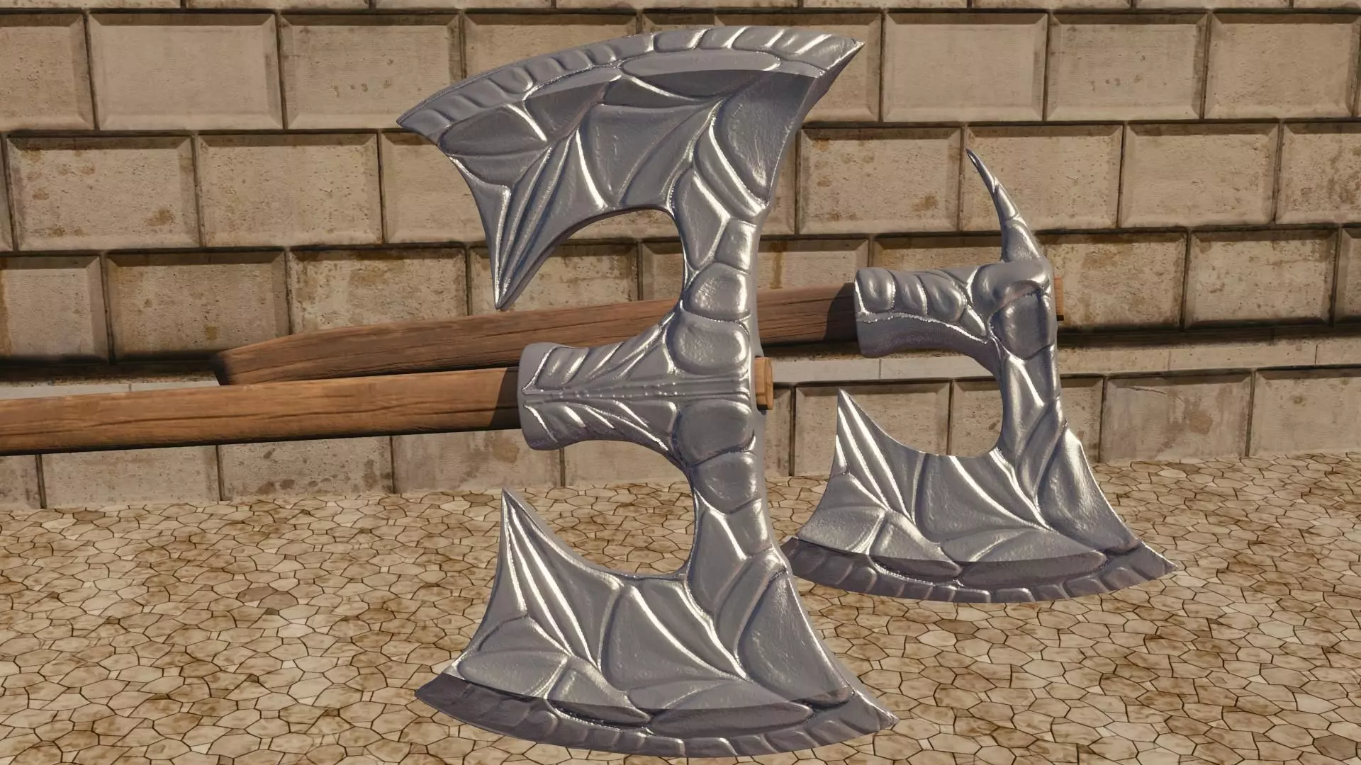 Heavy Axes 3D model_0