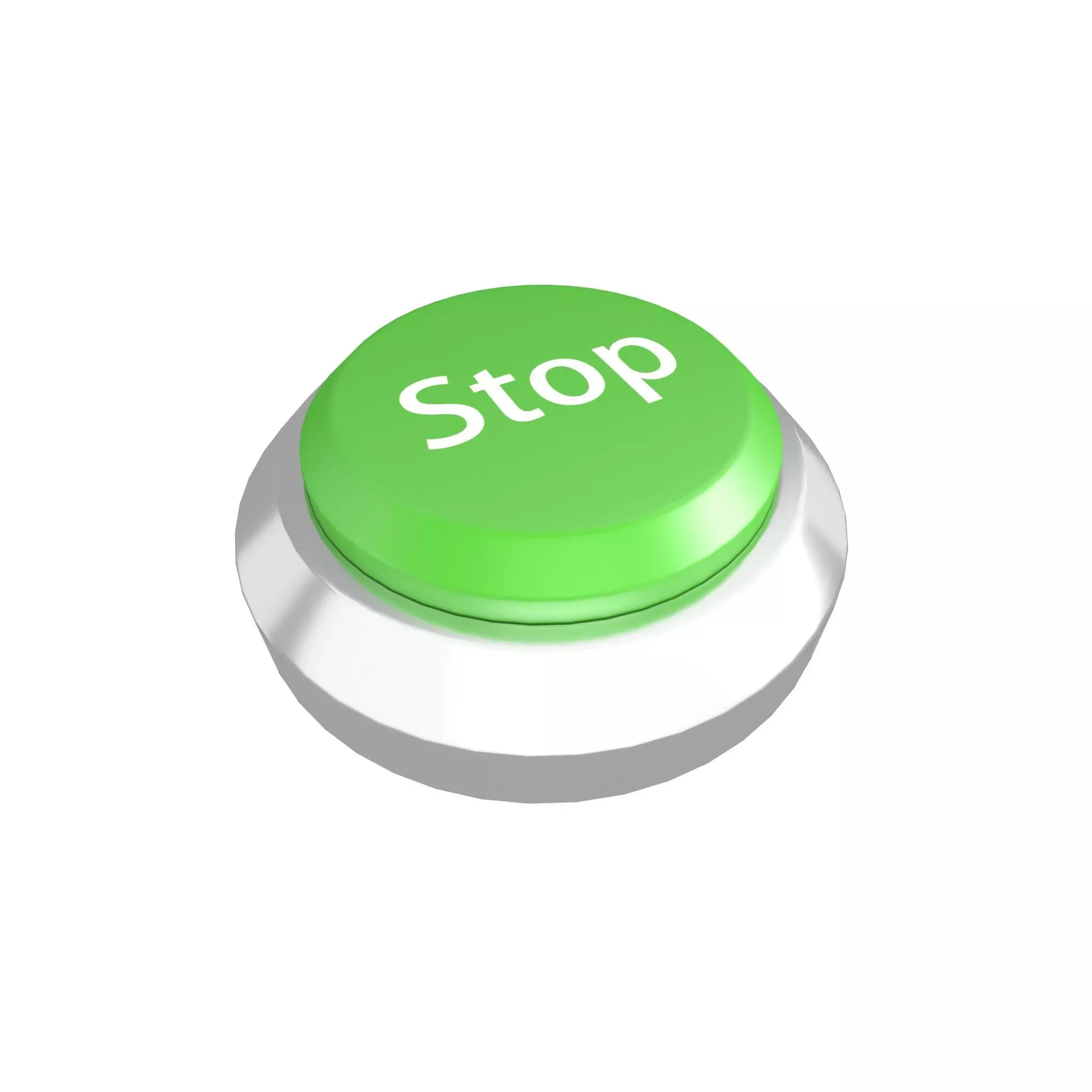 Start Button V1 023 Low-poly 3D model