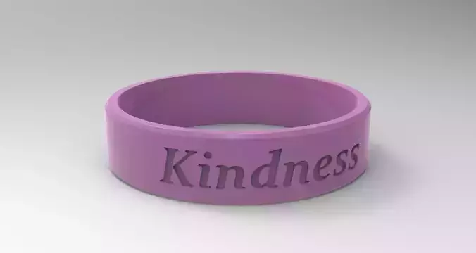 Kindness Ring Pink 3D print model