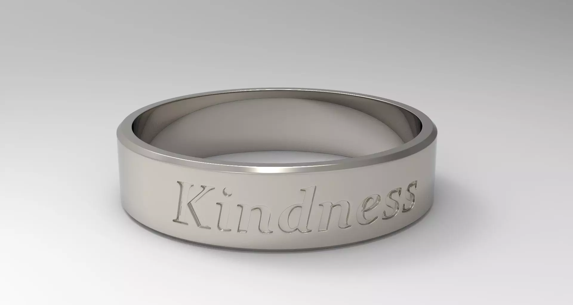 Kindness Ring Platinum 3D print model_0