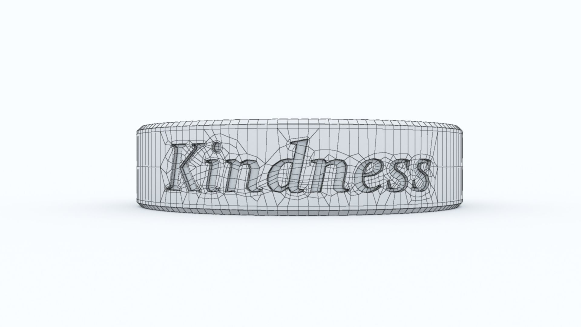 Kindness Ring Platinum 3D print model_9