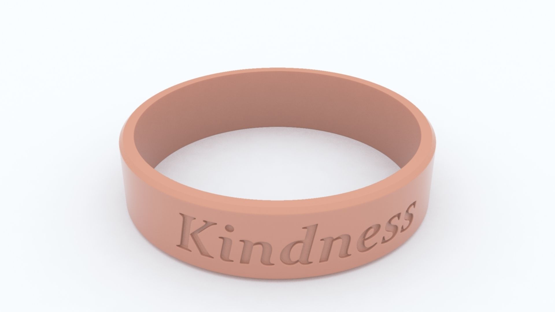 Kindness Ring Platinum 3D print model_4