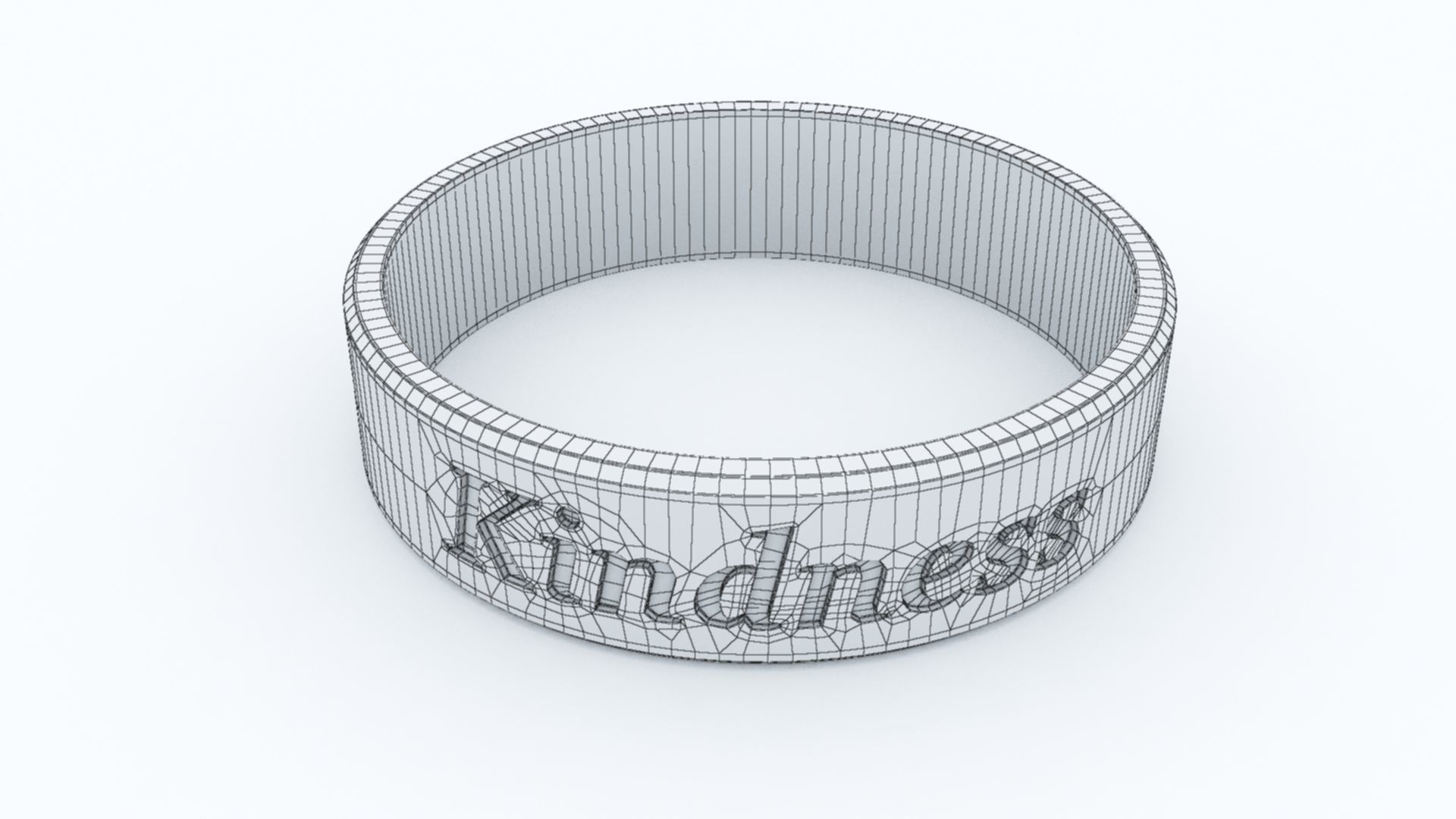 Kindness Ring Platinum 3D print model_10
