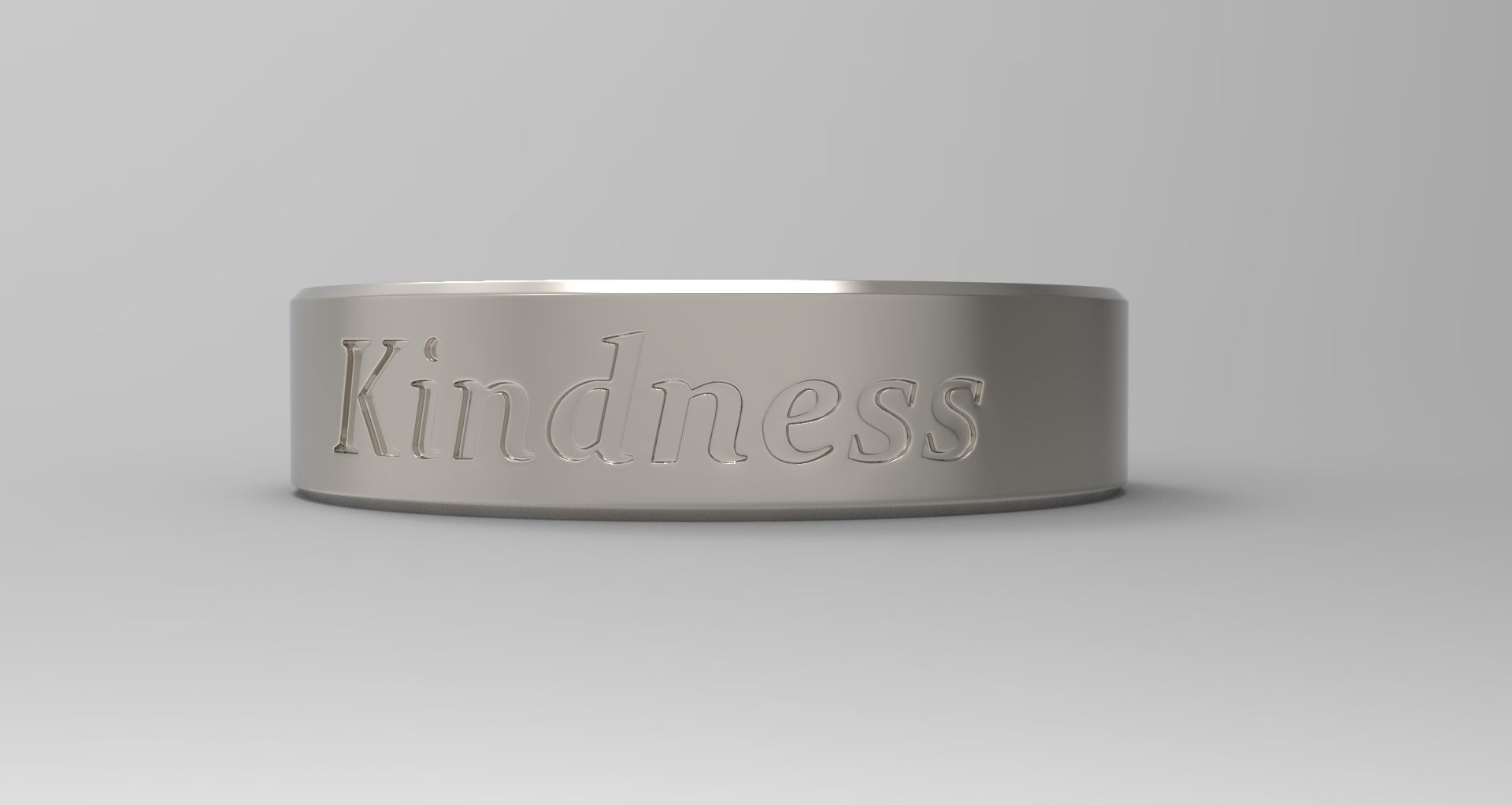 Kindness Ring Platinum 3D print model_3