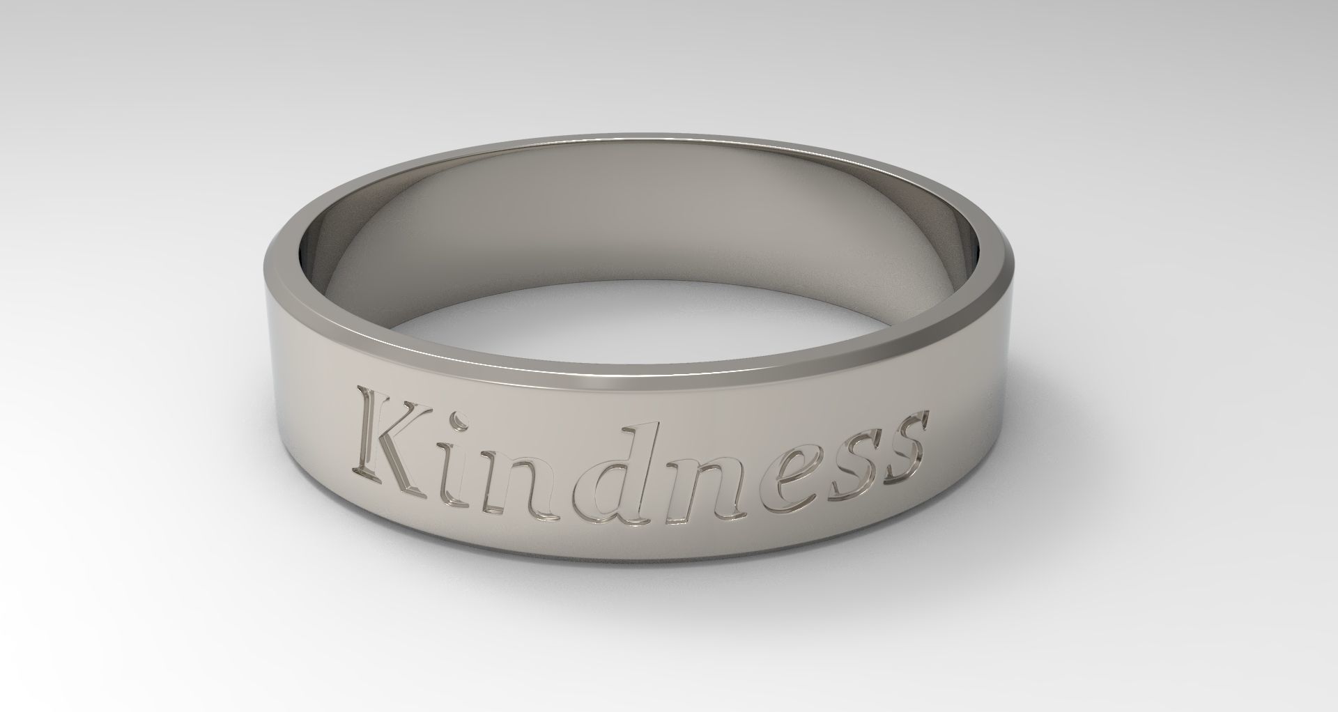 Kindness Ring Platinum 3D print model_2