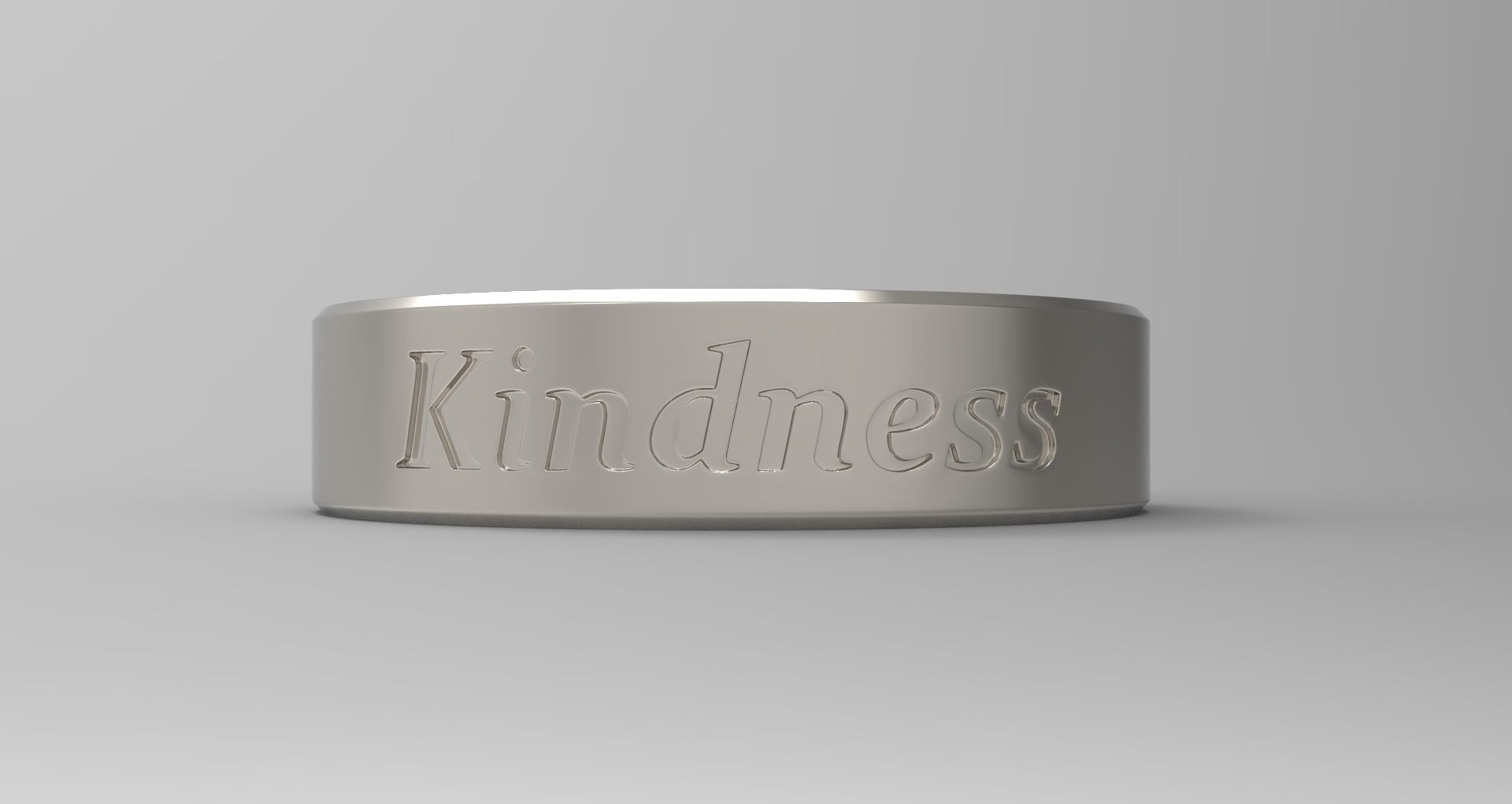 Kindness Ring Platinum 3D print model_1