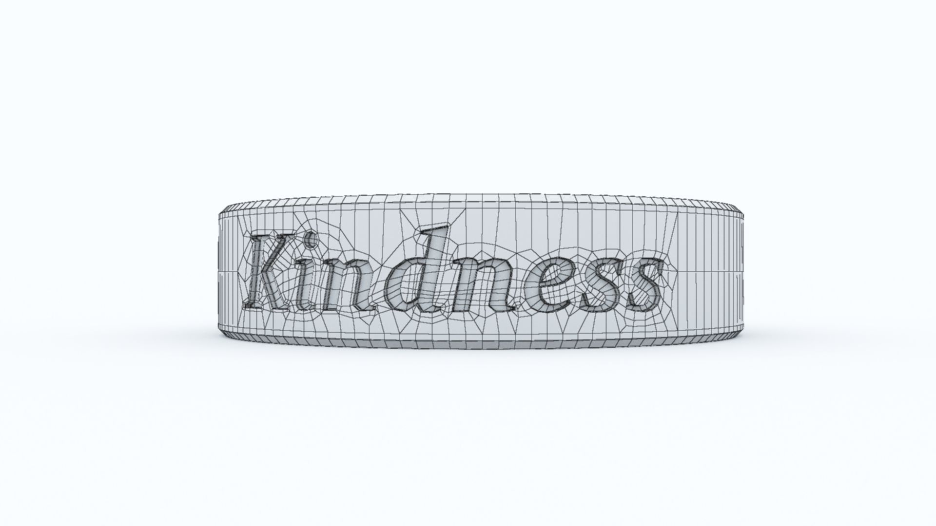 Kindness Ring Platinum 3D print model_11