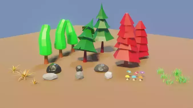 Lowpoly nature pack