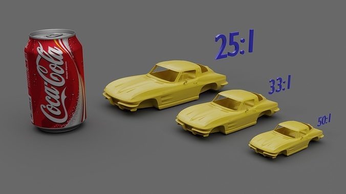 Stingray C2 coupe 1963-1967 3D print model