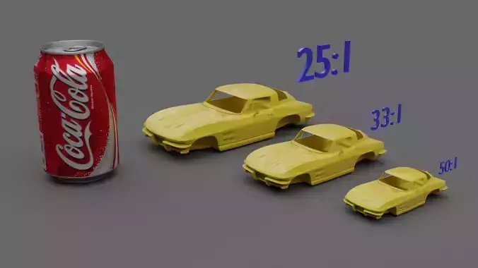 Stingray C2 coupe 1963-1967 3D print model