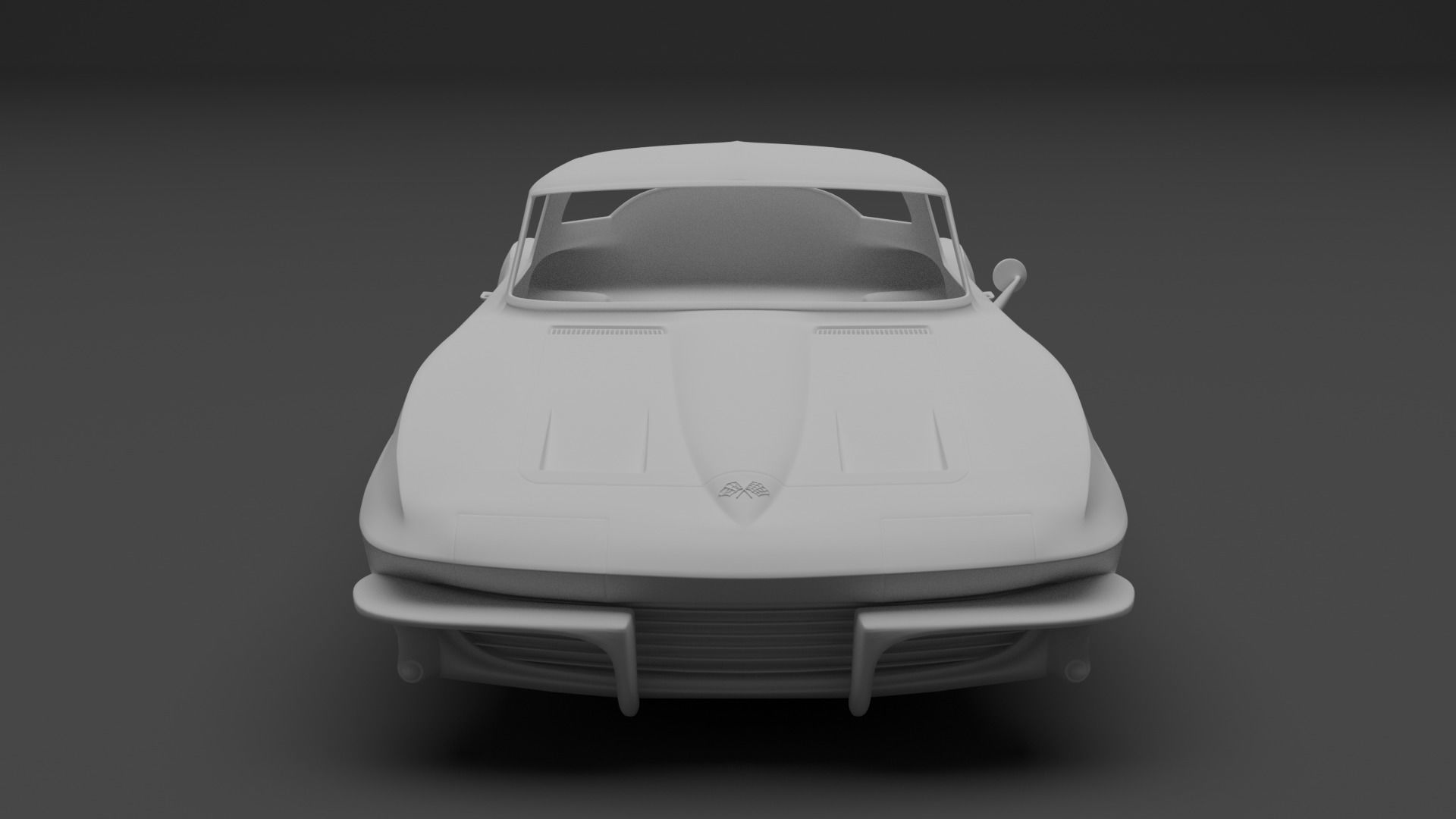 Stingray C2 coupe 1963-1967 3D print model_2