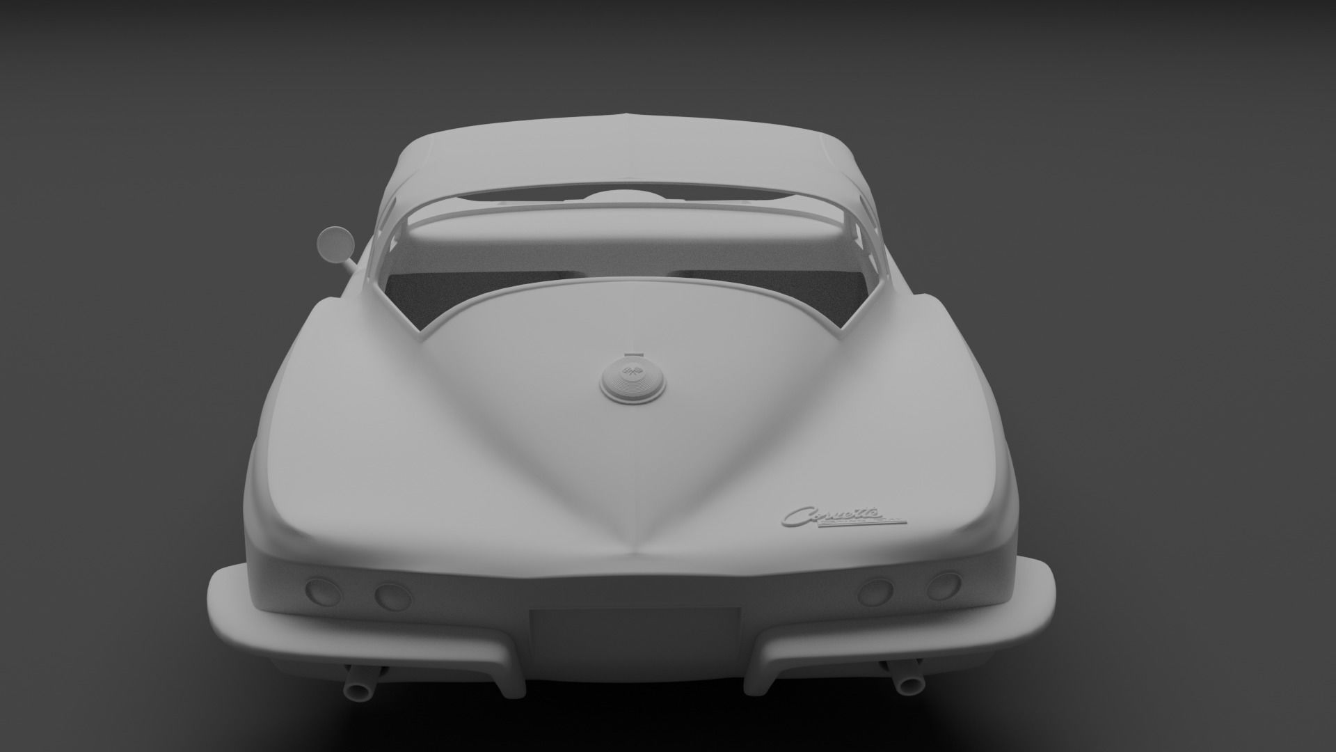 Stingray C2 coupe 1963-1967 3D print model_4