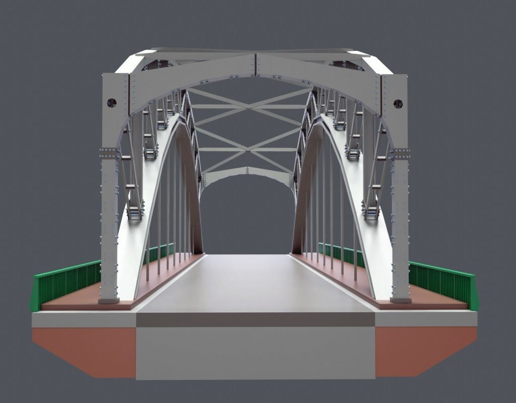 Bridge Muxranski LP Low-poly 3D model_1