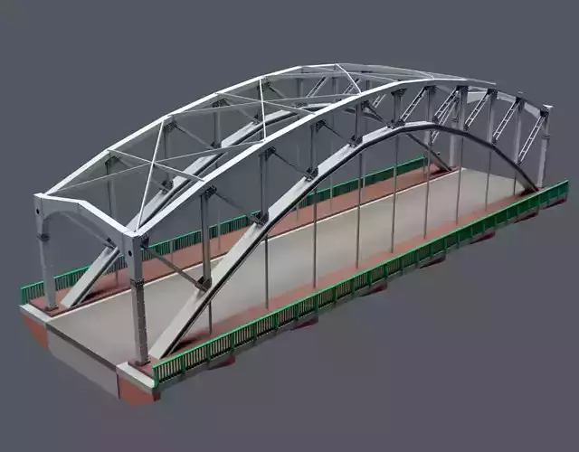 Bridge Muxranski LP Low-poly 3D model