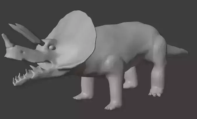 Triceratops game-ready Low-poly 3D model