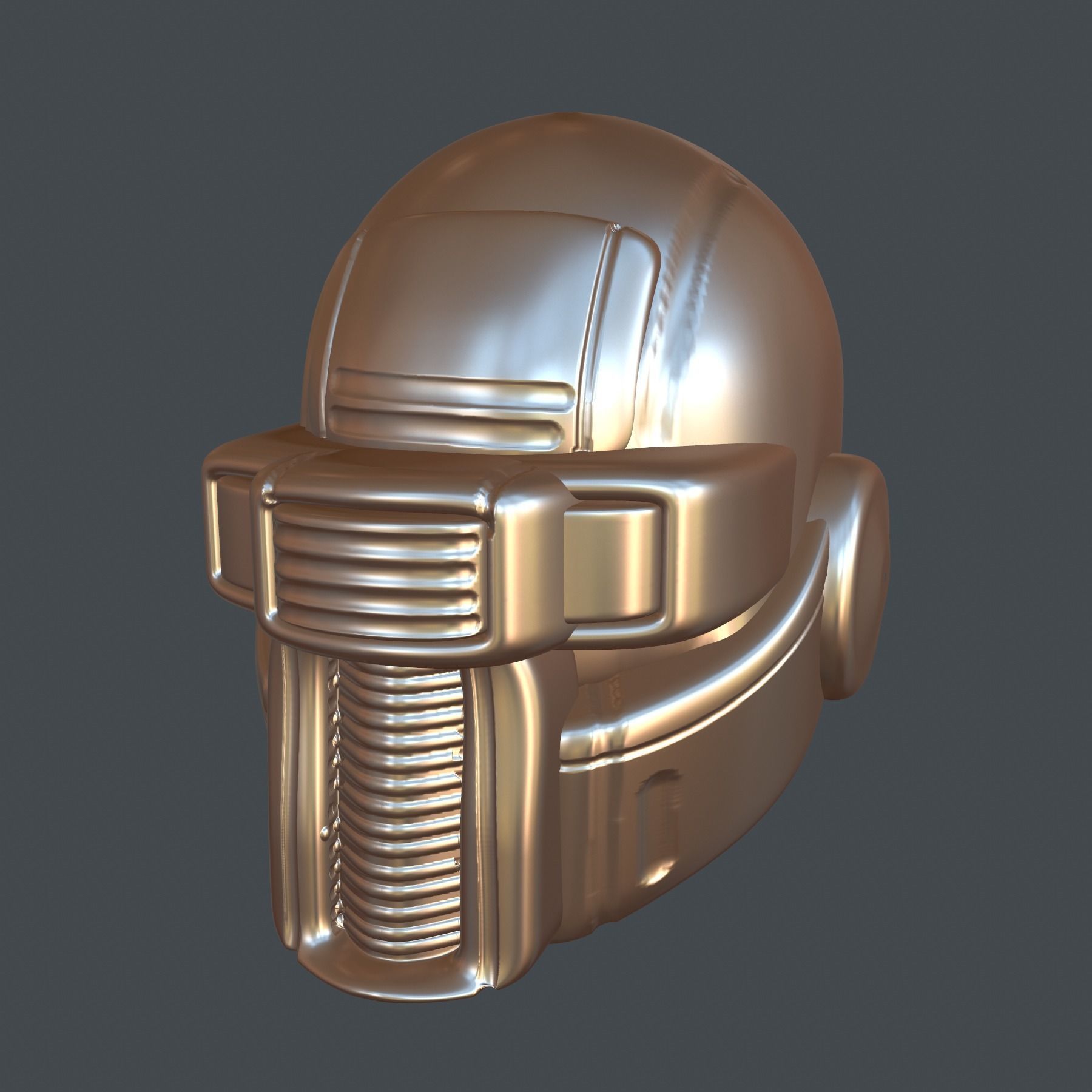 helmet high poly sculpt 3d printable ver 7 3D model 3D model_8