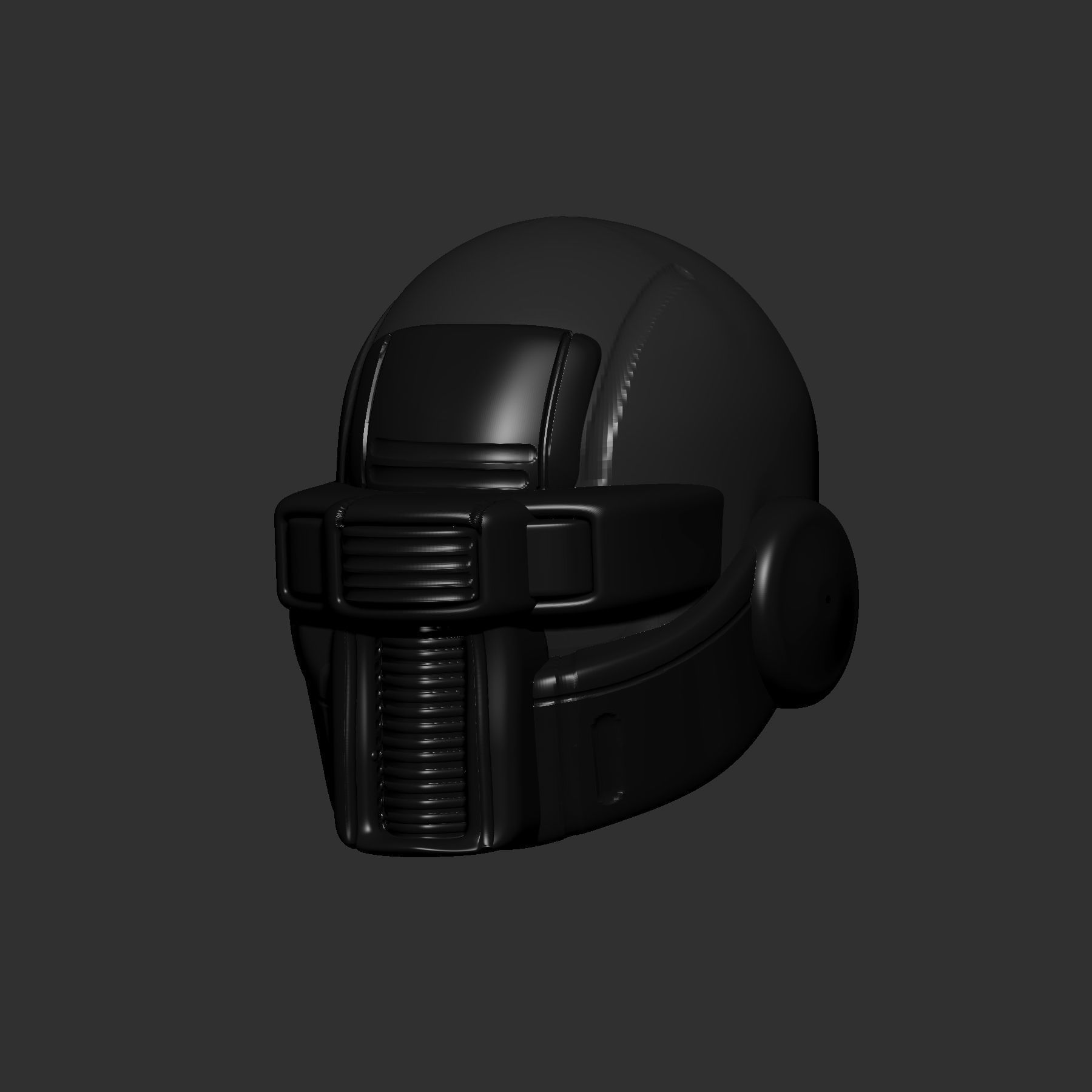 helmet high poly sculpt 3d printable ver 7 3D model 3D model_3