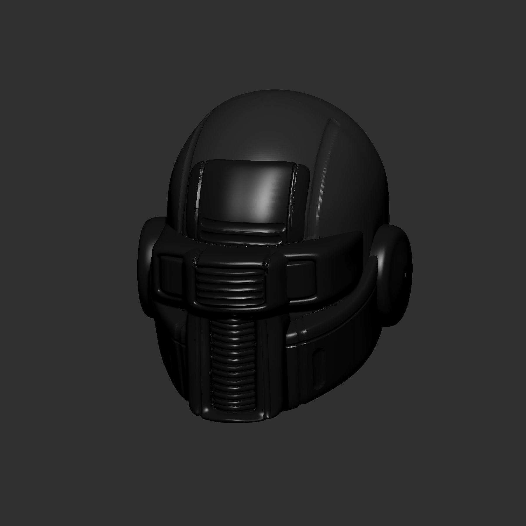 helmet high poly sculpt 3d printable ver 7 3D model 3D model_7