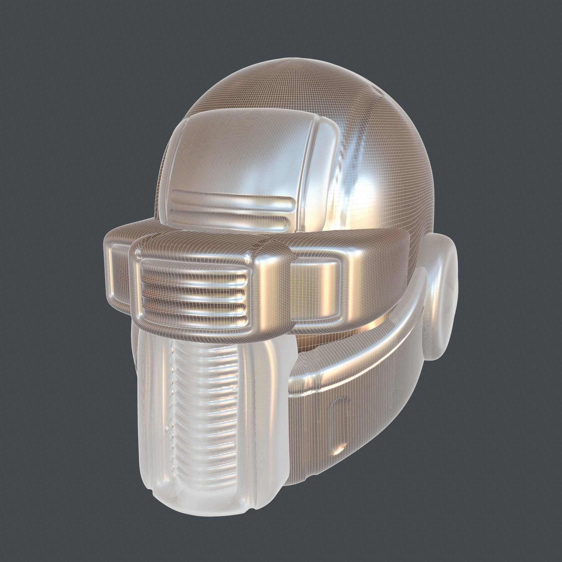 helmet high poly sculpt 3d printable ver 7 3D model 3D model_9