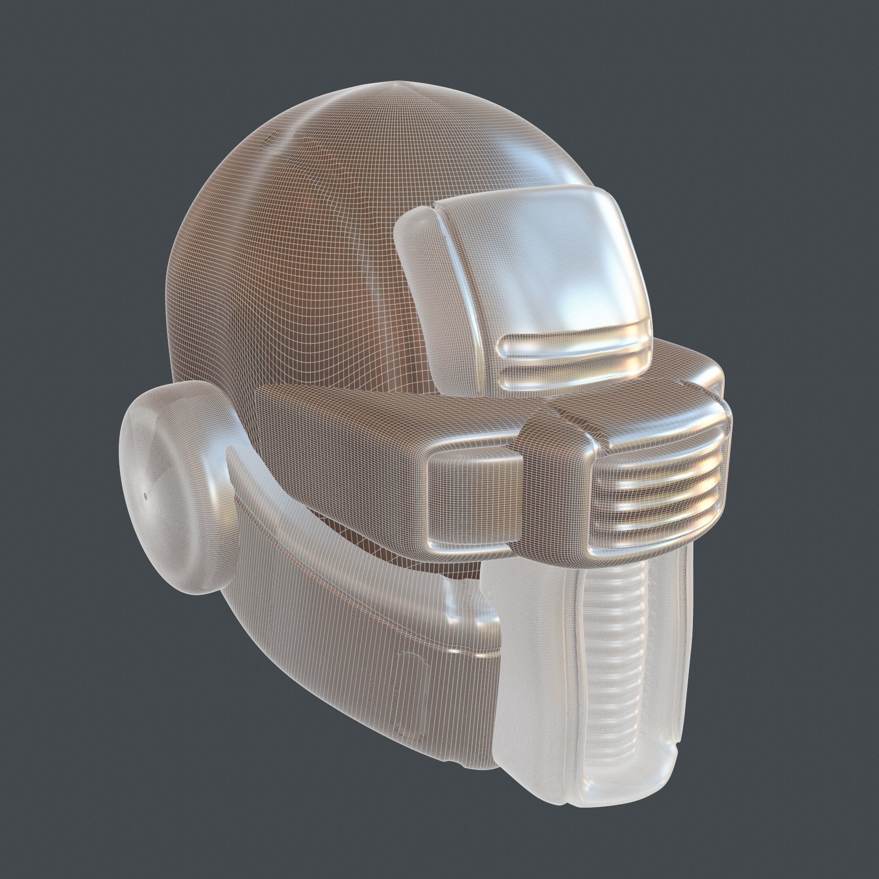 helmet high poly sculpt 3d printable ver 7 3D model 3D model_10