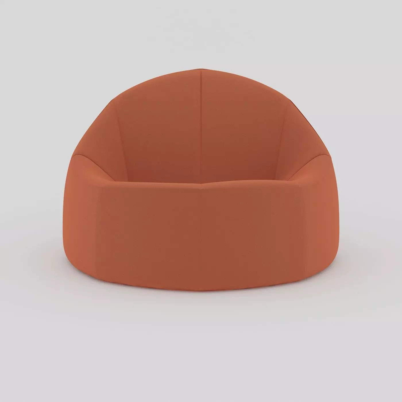 ARMCHAIR lounge chair in orange 3D model_0