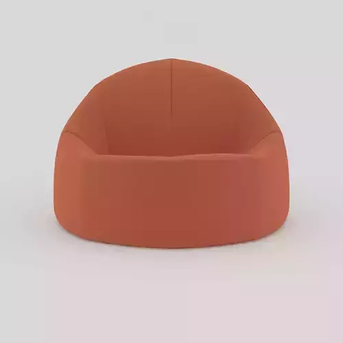 ARMCHAIR lounge chair in orange