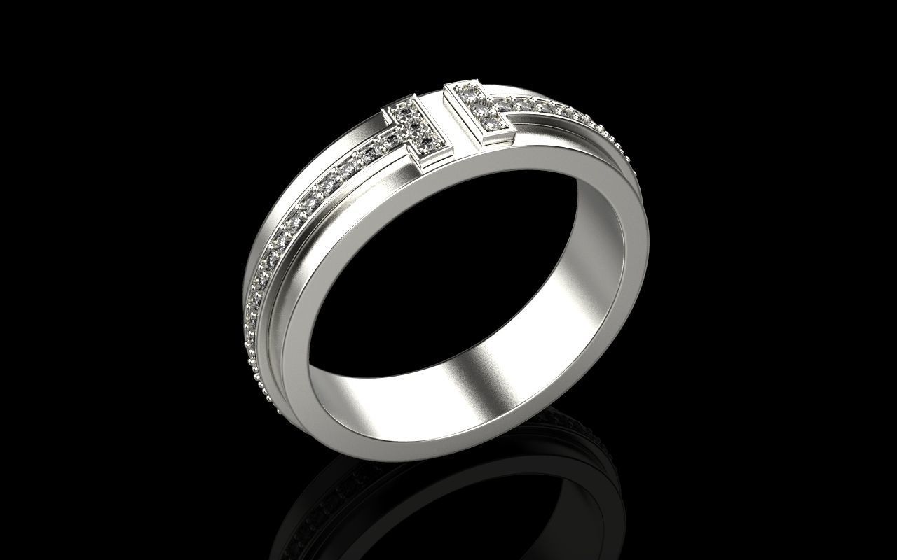 Tiffany ring 3D print model_4