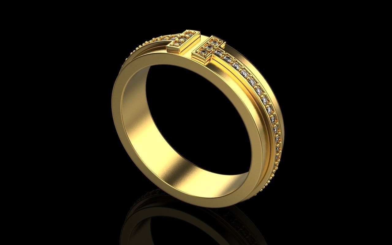 Tiffany ring 3D print model_13