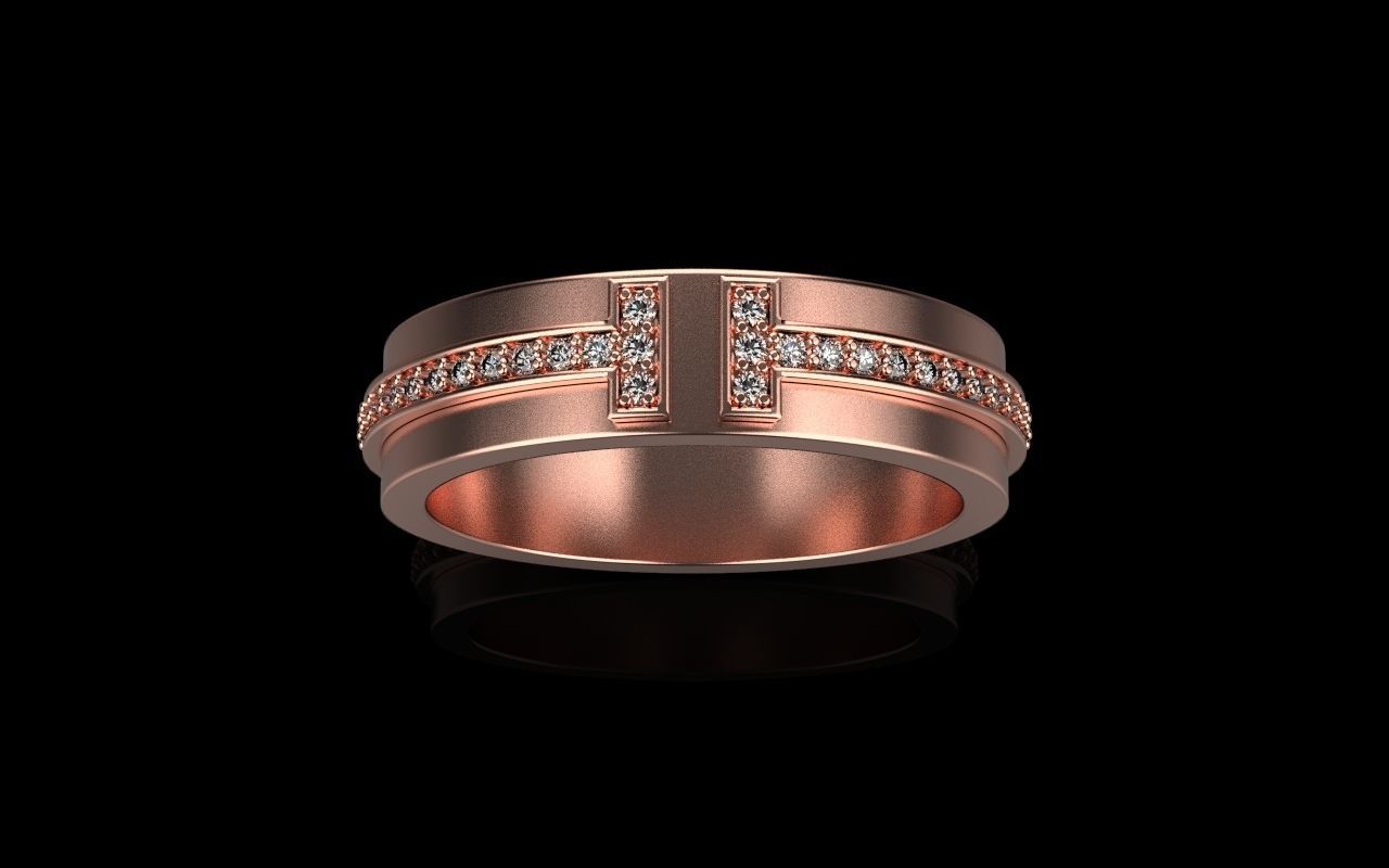 Tiffany ring 3D print model_2