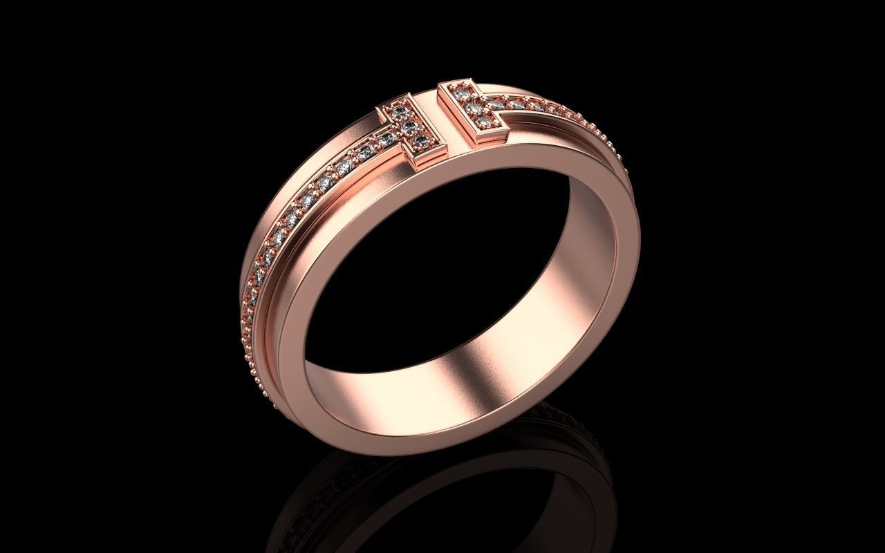 Tiffany ring 3D print model_8