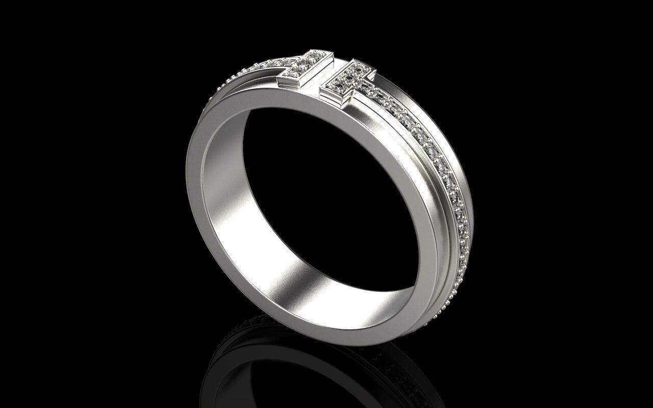 Tiffany ring 3D print model_12