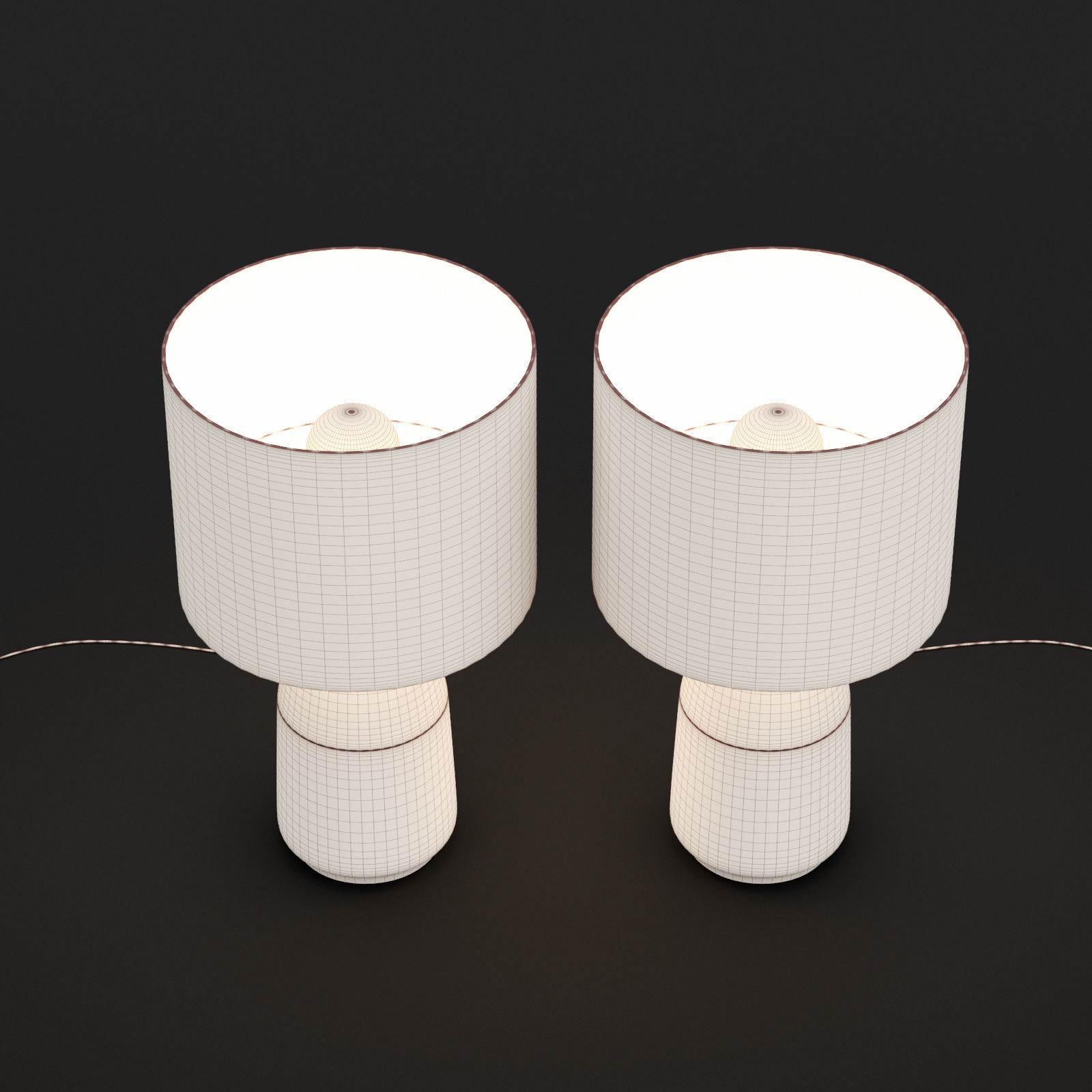 Table light 10 3D model_1