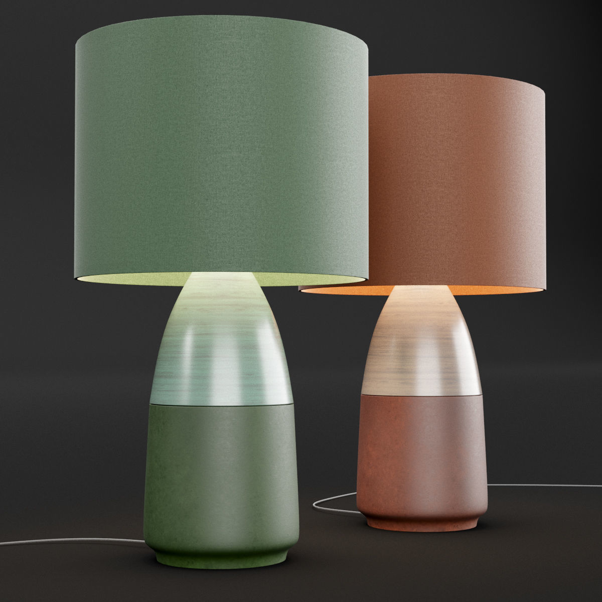Table light 10 3D model_4