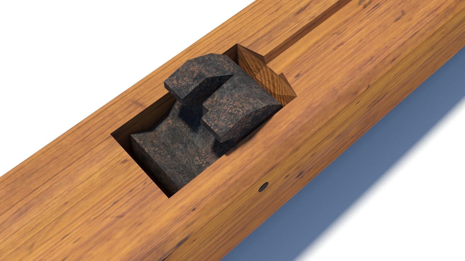 Roman composite crossbow Arcuballista Low-poly 3D model_9