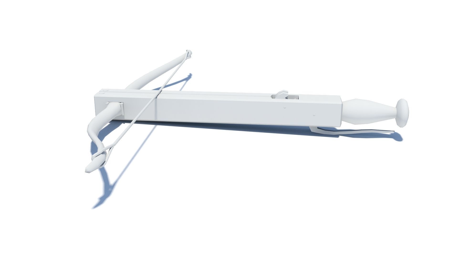Roman composite crossbow Arcuballista Low-poly 3D model_20