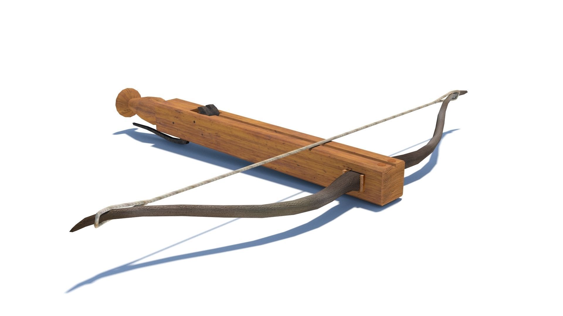 Roman composite crossbow Arcuballista Low-poly 3D model_1