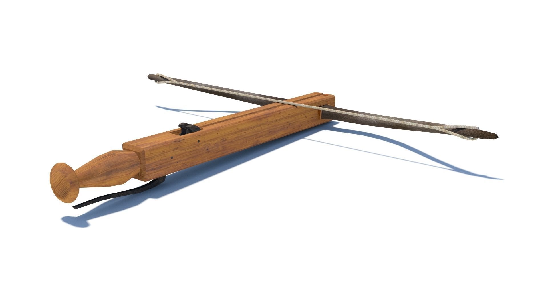 Roman composite crossbow Arcuballista Low-poly 3D model_2