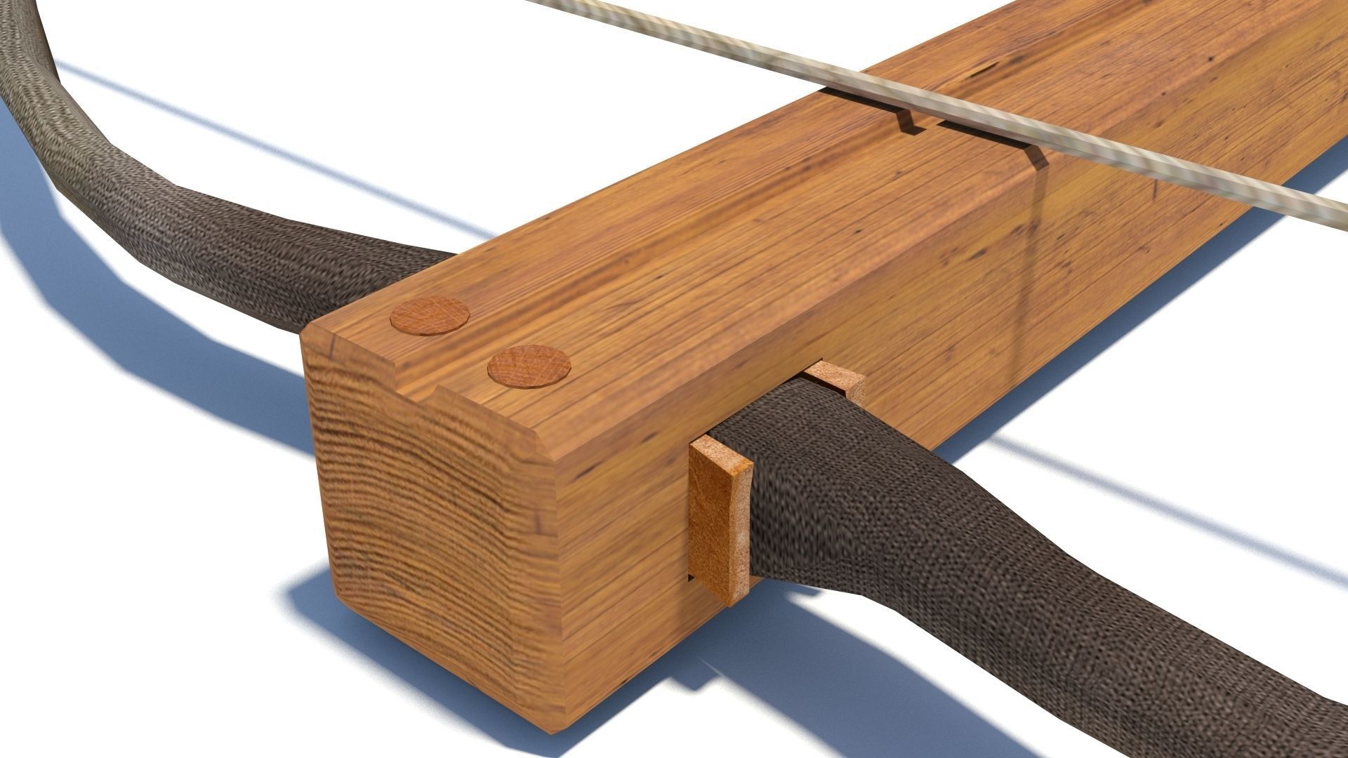 Roman composite crossbow Arcuballista Low-poly 3D model_7