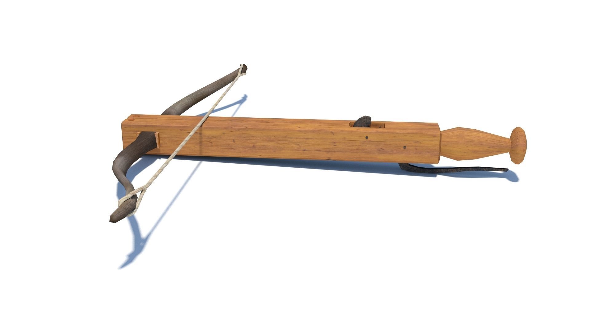Roman composite crossbow Arcuballista Low-poly 3D model_5